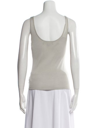 Ralph Lauren Black Label Cashmere Scoop Neck Top