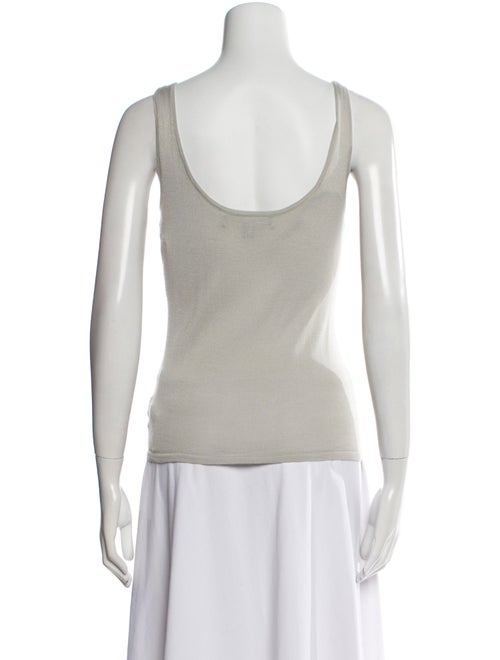 Ralph Lauren Black Label Cashmere Scoop Neck Top