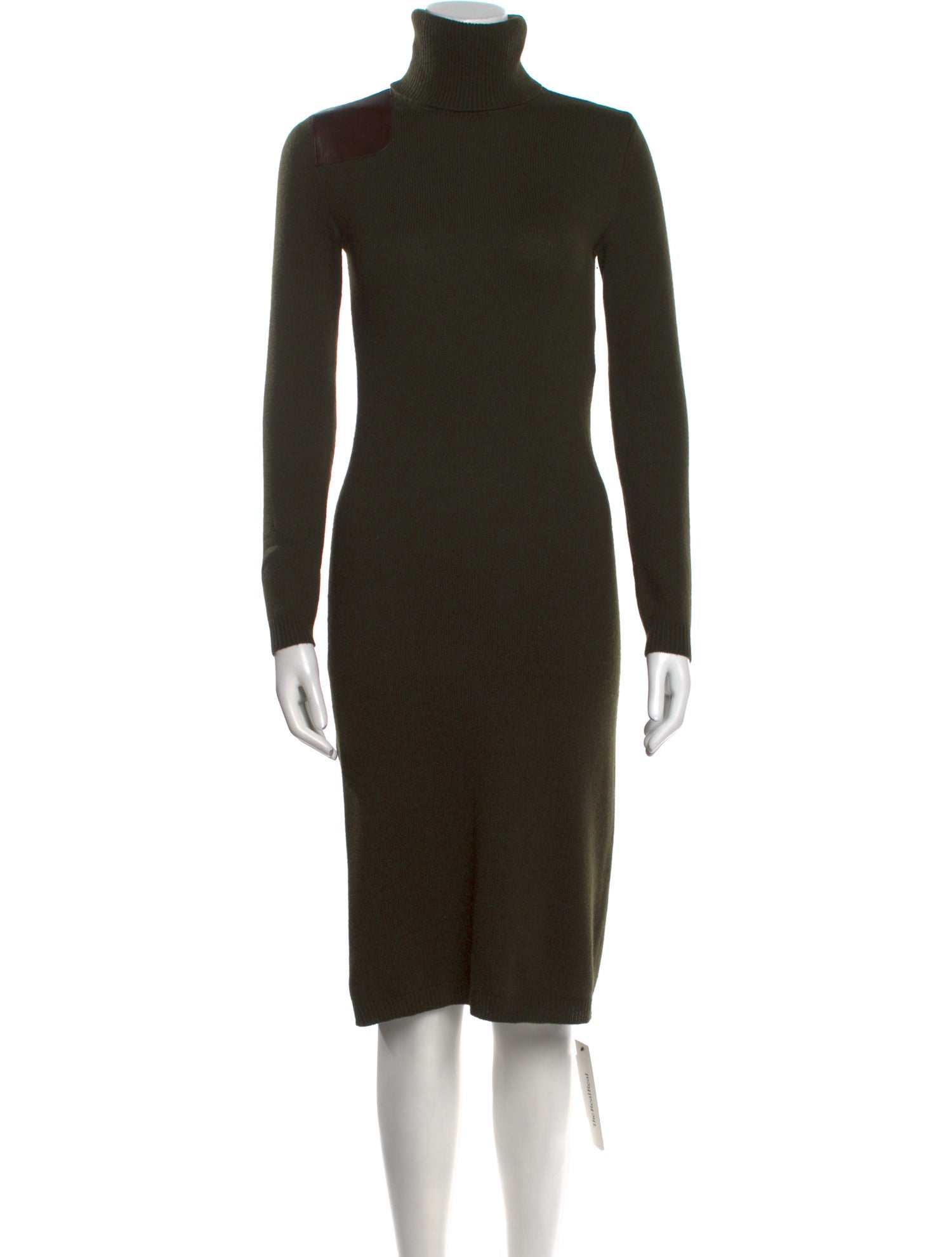 Ralph Lauren Black Label Merino Wool Midi Length Dress