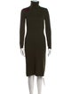 Ralph Lauren Black Label Merino Wool Midi Length Dress