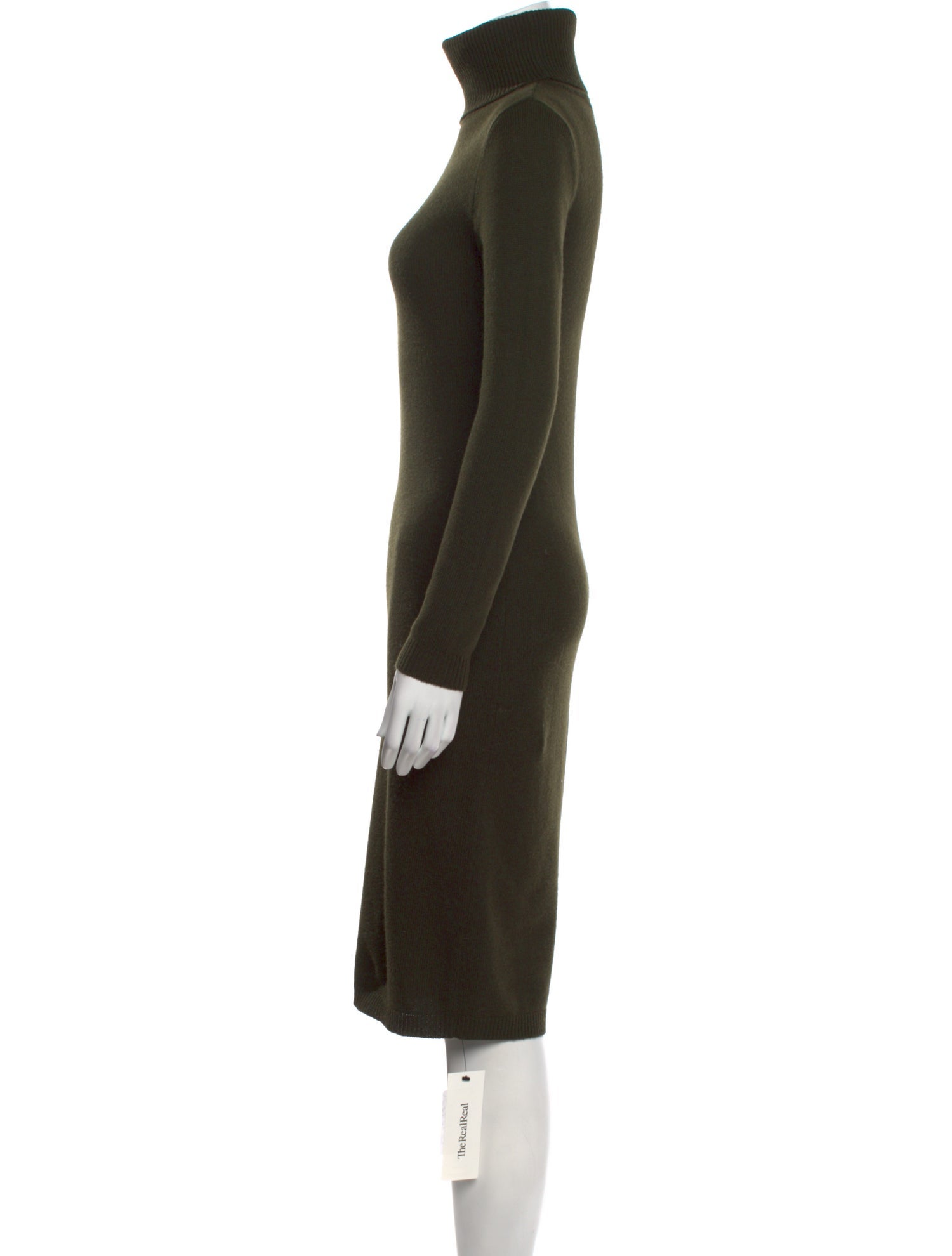 Ralph Lauren Black Label Merino Wool Midi Length Dress