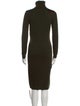Ralph Lauren Black Label Merino Wool Midi Length Dress