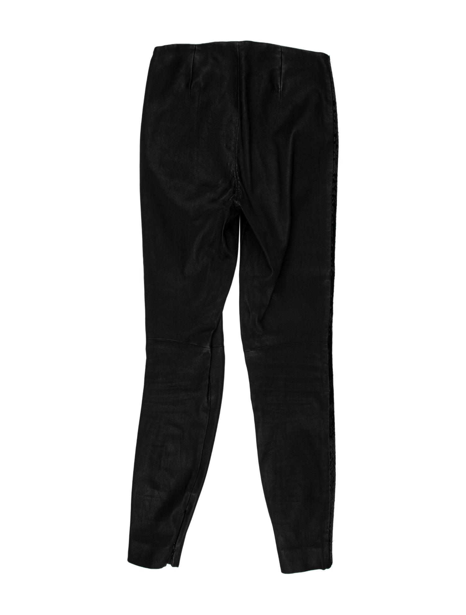 Ralph Lauren Black Label Lamb Leather Skinny Leg Pants