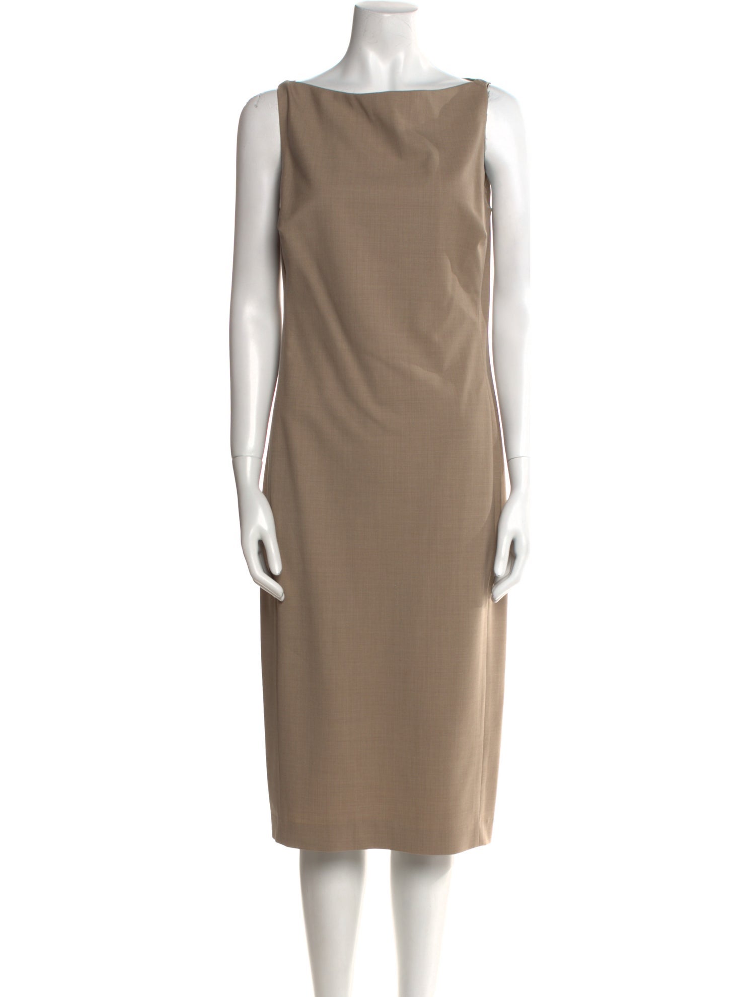 Ralph Lauren Black Label Wool Midi Length Dress