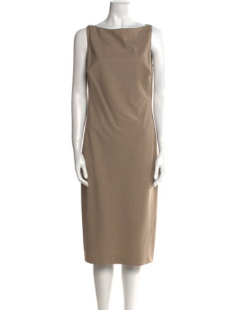 Ralph Lauren Black Label Wool Midi Length Dress