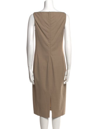 Ralph Lauren Black Label Wool Midi Length Dress