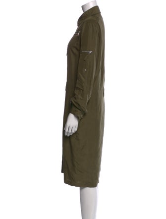 Ralph Lauren Black Label Silk Midi Length Dress