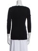 Ralph Lauren Black Label Bateau Neckline Three-Quarter Sleeve Top