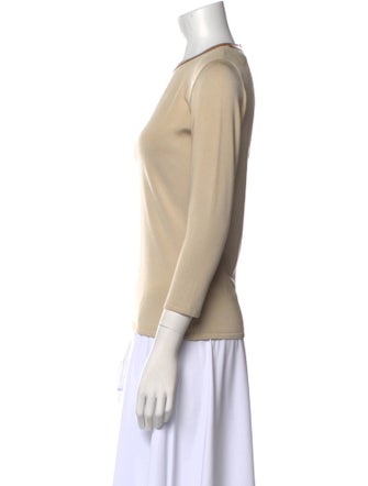 Ralph Lauren Black Label Silk Crew Neck Top