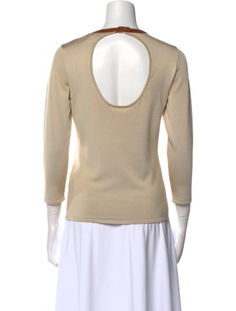 Ralph Lauren Black Label Silk Crew Neck Top