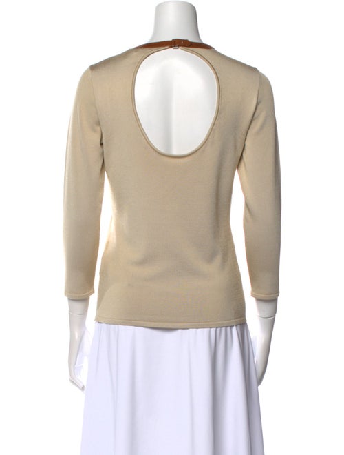 Ralph Lauren Black Label Silk Crew Neck Top