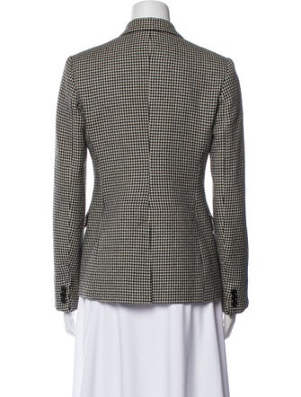 Ralph Lauren Black Label Wool Houndstooth Print Blazer