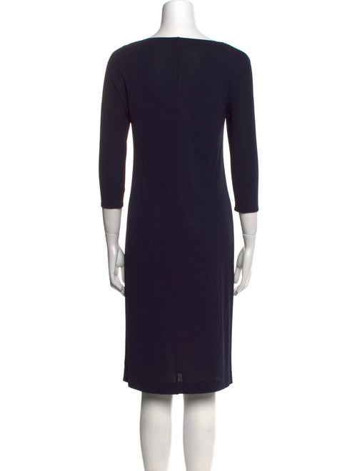 Ralph Lauren Black Label Square Neckline Knee-Length Dress