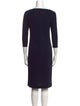 Ralph Lauren Black Label Square Neckline Knee-Length Dress