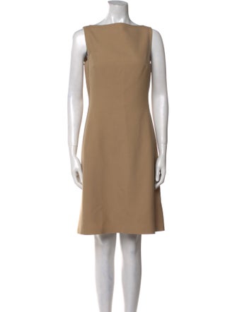 Ralph Lauren Black Label Wool Knee-Length Dress