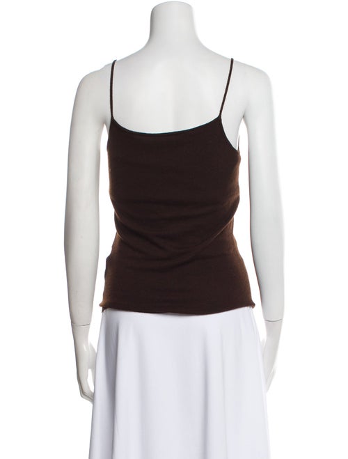 Ralph Lauren Black Label Cashmere Square Neckline Top