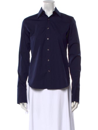 Ralph Lauren Black Label Long Sleeve Button-Up Top