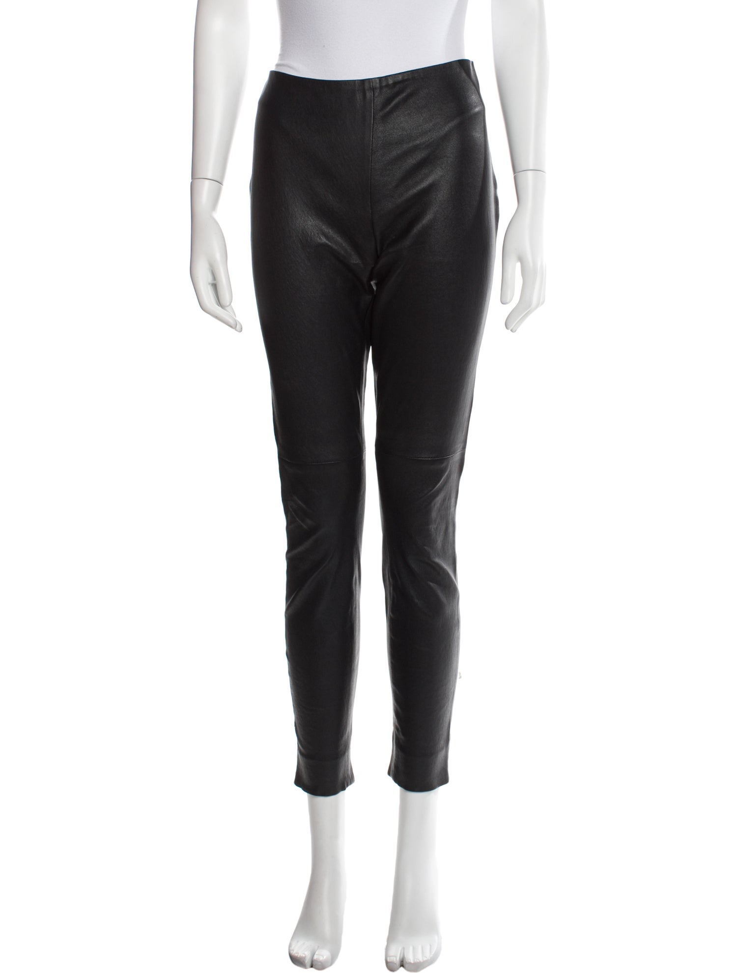 Ralph Lauren Black Label Leather Skinny Leg Pants
