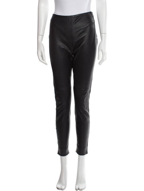 Ralph Lauren Black Label Leather Skinny Leg Pants