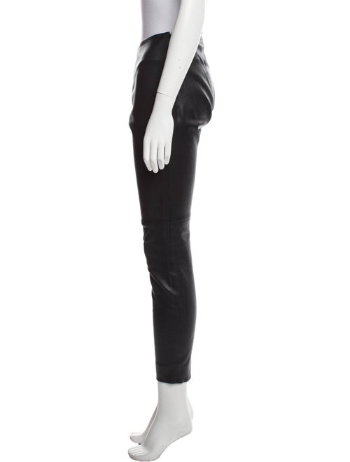Ralph Lauren Black Label Leather Skinny Leg Pants