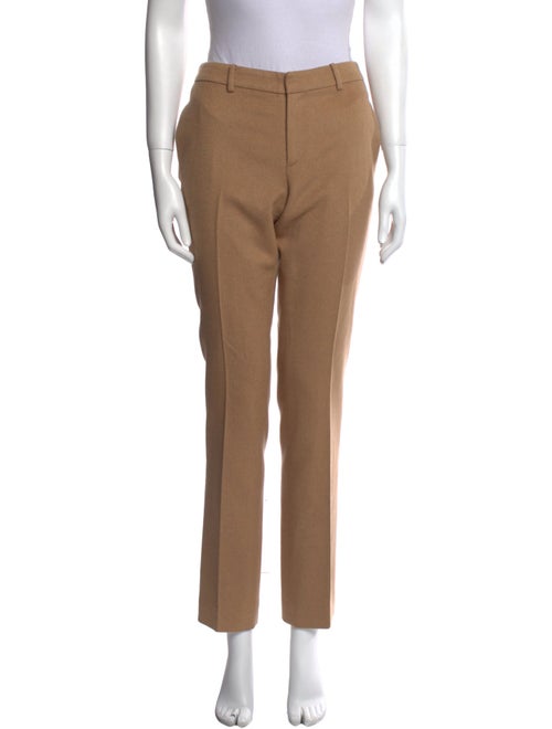 Ralph Lauren Black Label Camel Hair Skinny Leg Pants