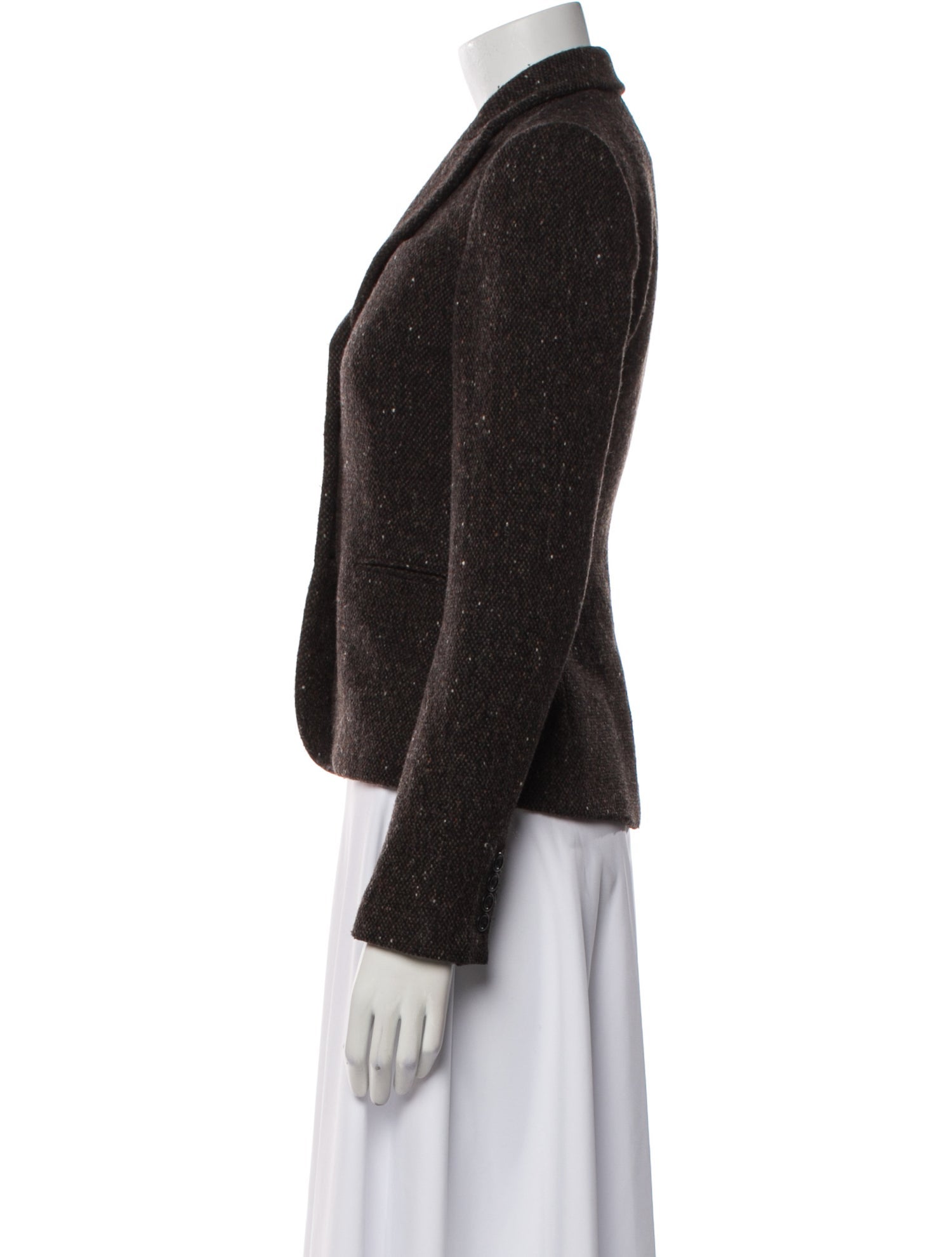 Ralph Lauren Black Label Wool Plaid Print Blazer