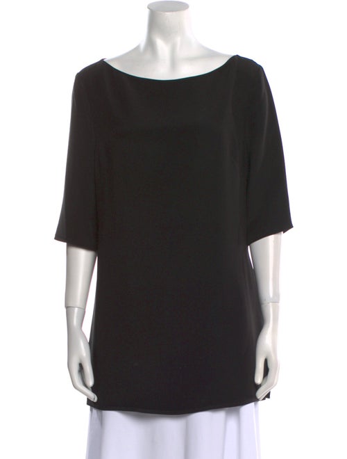 Ralph Lauren Black Label Scoop Neck Three-Quarter Sleeve Tunic