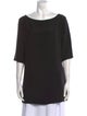 Ralph Lauren Black Label Scoop Neck Three-Quarter Sleeve Tunic