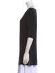 Ralph Lauren Black Label Scoop Neck Three-Quarter Sleeve Tunic