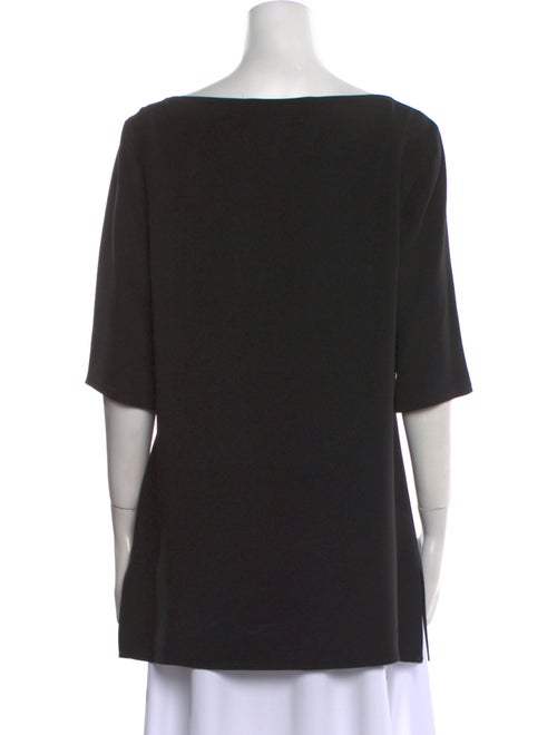Ralph Lauren Black Label Scoop Neck Three-Quarter Sleeve Tunic