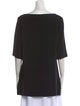 Ralph Lauren Black Label Scoop Neck Three-Quarter Sleeve Tunic