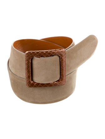 Ralph Lauren Black Label Suede Belt