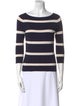 Ralph Lauren Black Label Silk Striped Top