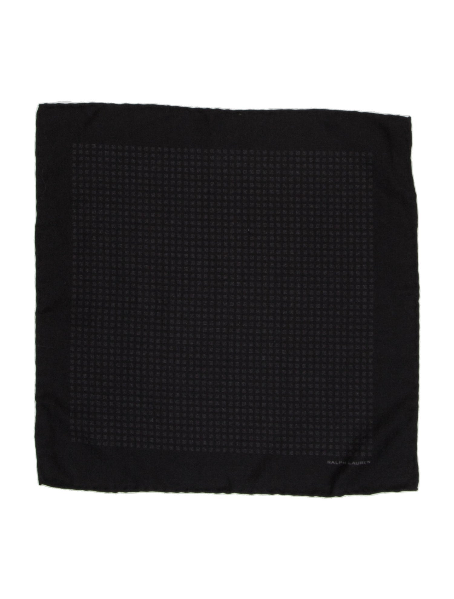 Ralph Lauren Black Label Pattern Print Pocket Square