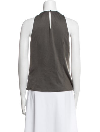 Ralph Lauren Black Label Silk Halterneck Top