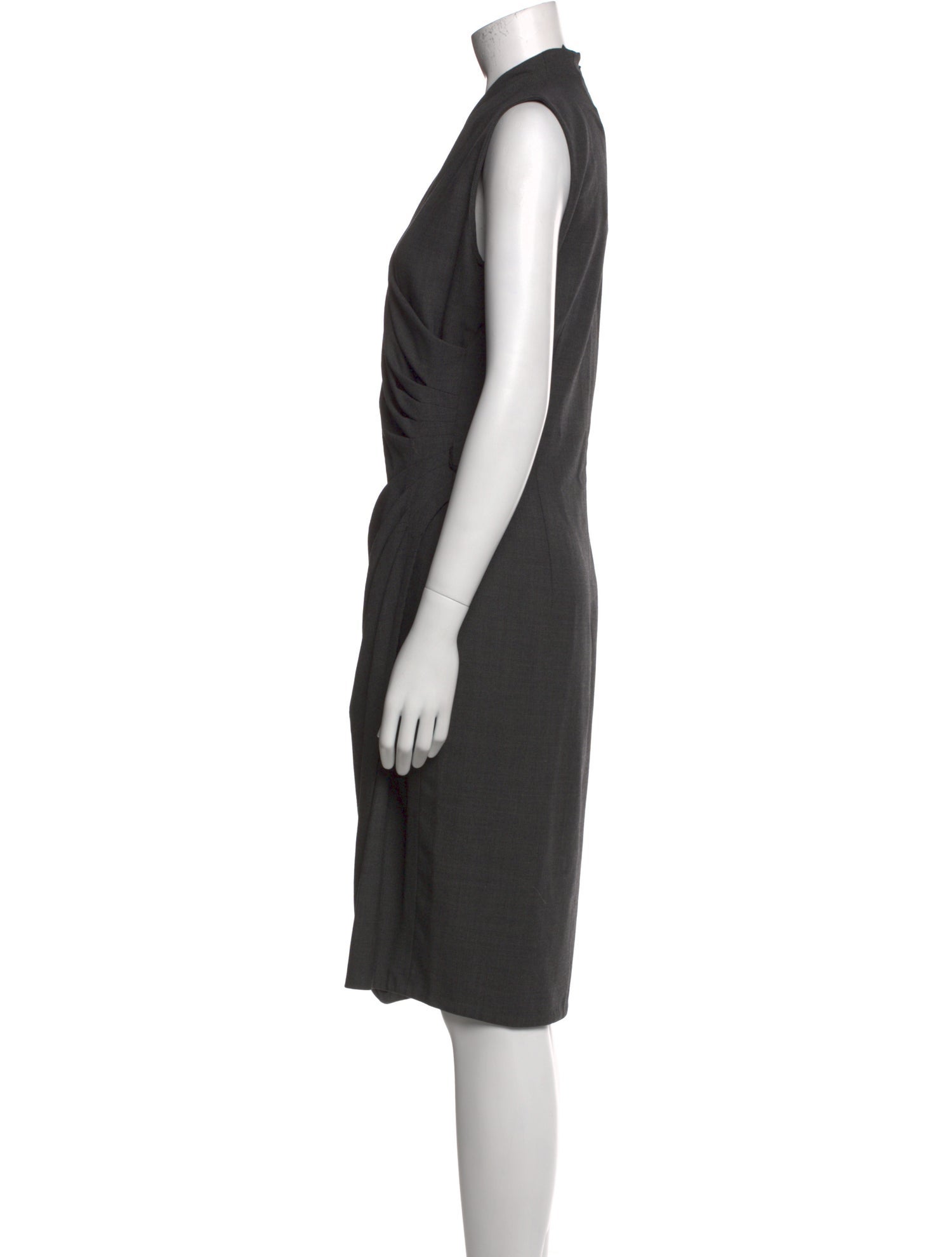 Ralph Lauren Black Label Wool Midi Length Dress