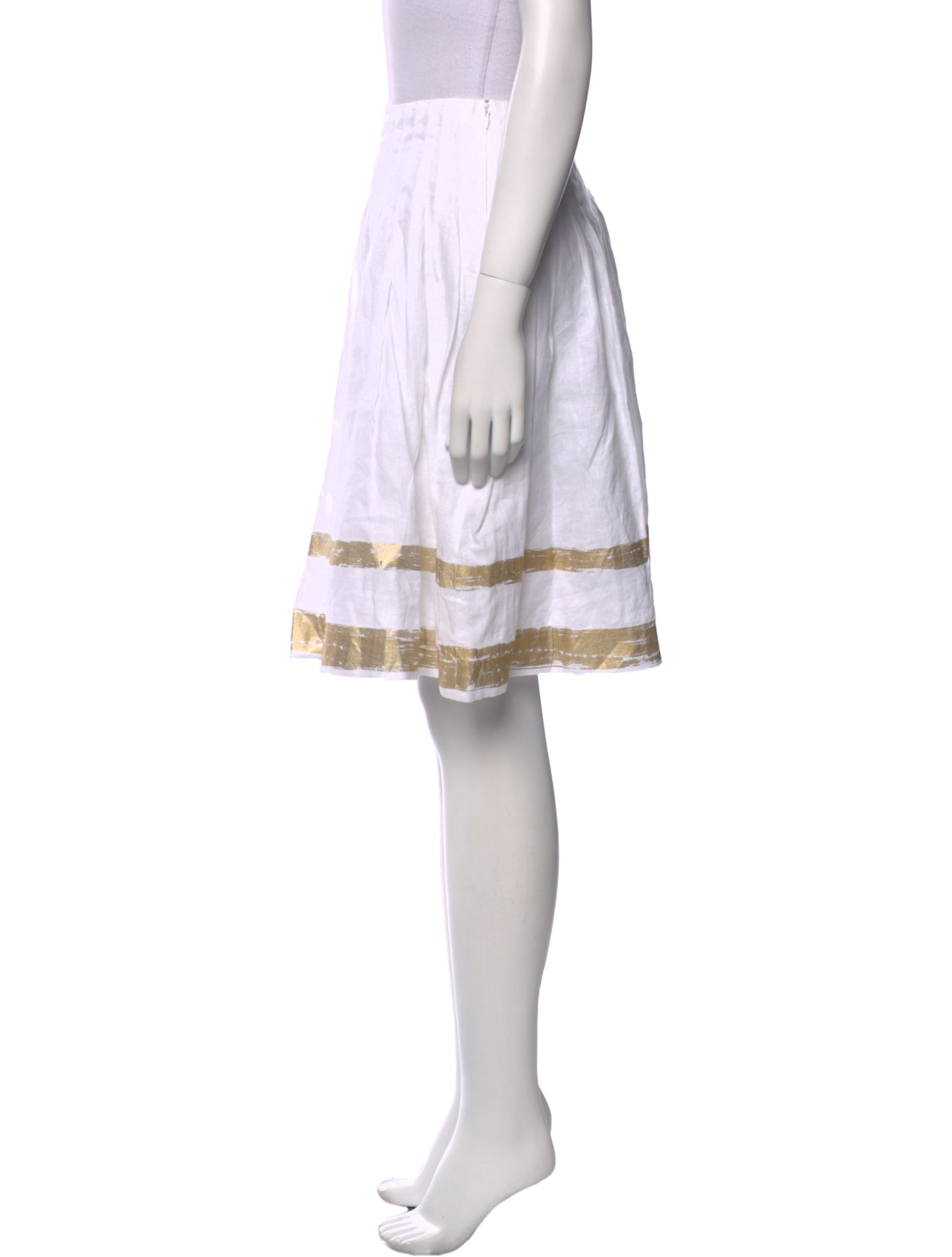 Ralph Lauren Black Label Linen Knee-Length Skirt