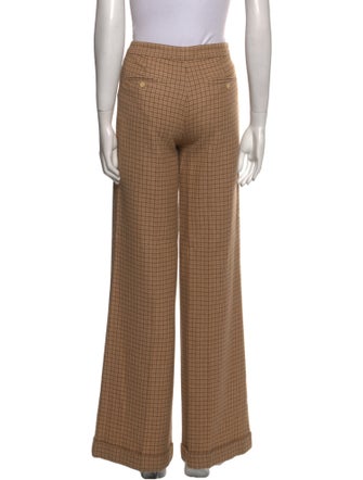 Ralph Lauren Black Label Camel Hair Wide Leg Pants
