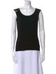 Ralph Lauren Black Label Cashmere Scoop Neck Top