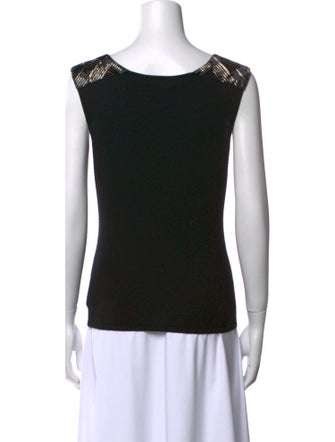 Ralph Lauren Black Label Cashmere Scoop Neck Top