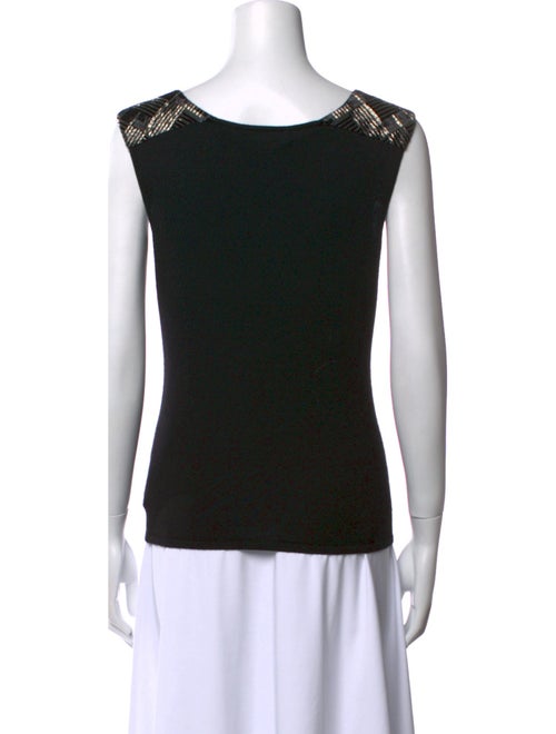 Ralph Lauren Black Label Cashmere Scoop Neck Top