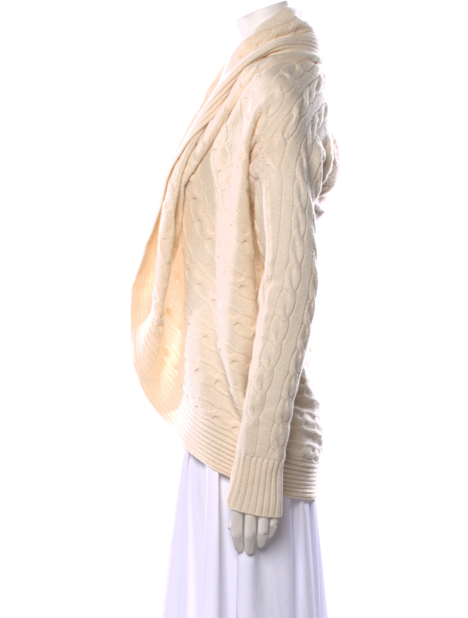 Ralph Lauren Black Label Cashmere Open Front Sweater