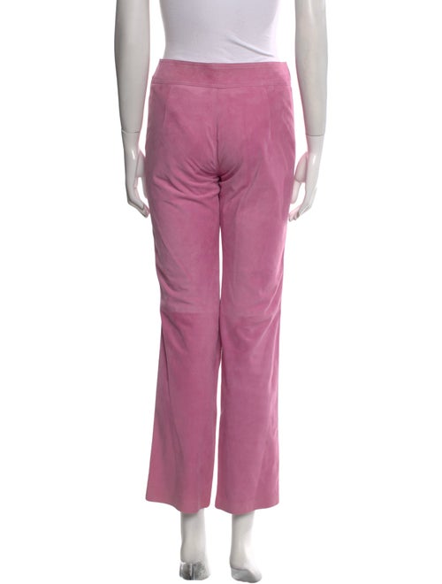 Ralph Lauren Black Label Suede Straight Leg Pants