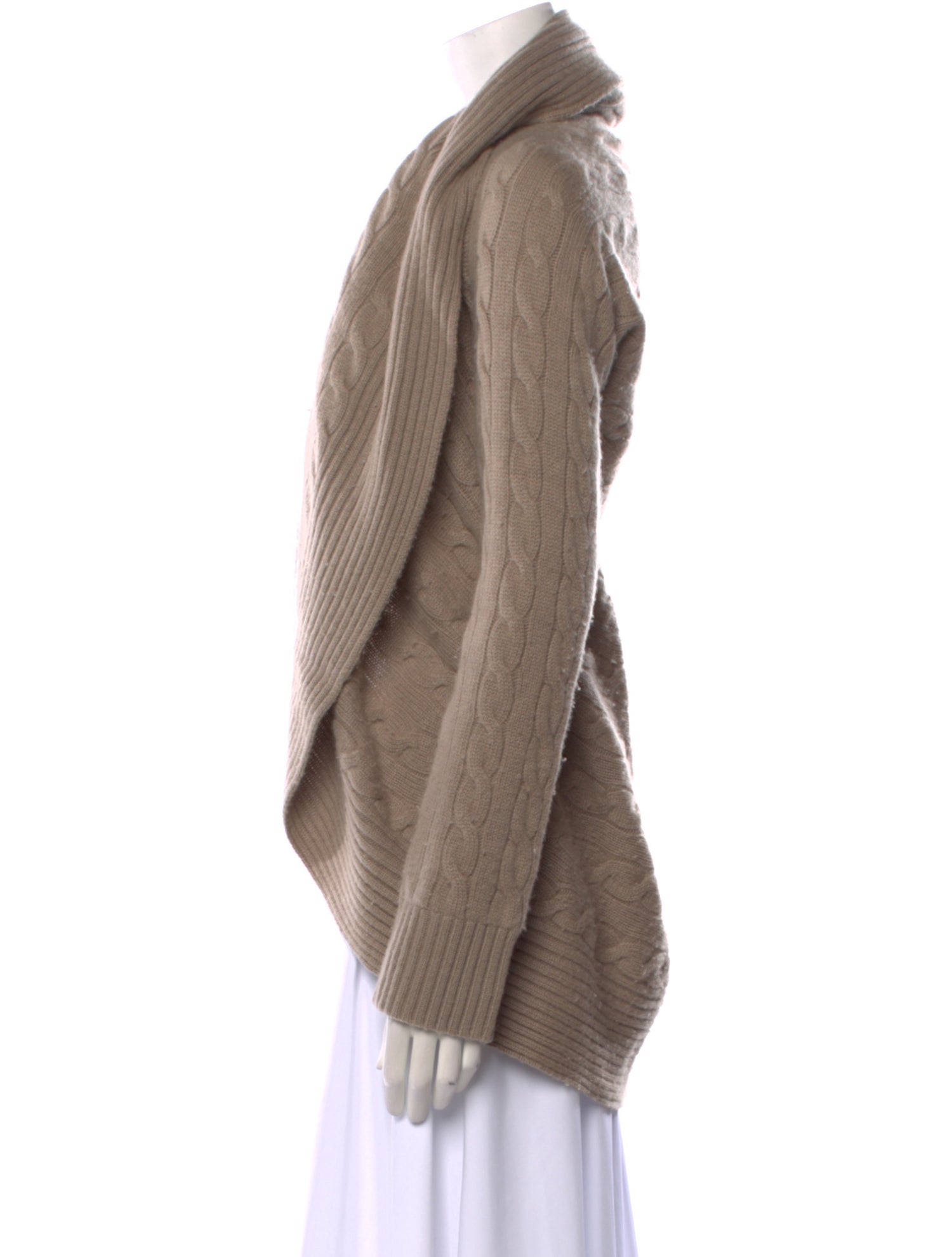 Ralph Lauren Black Label Cashmere Open Front Sweater