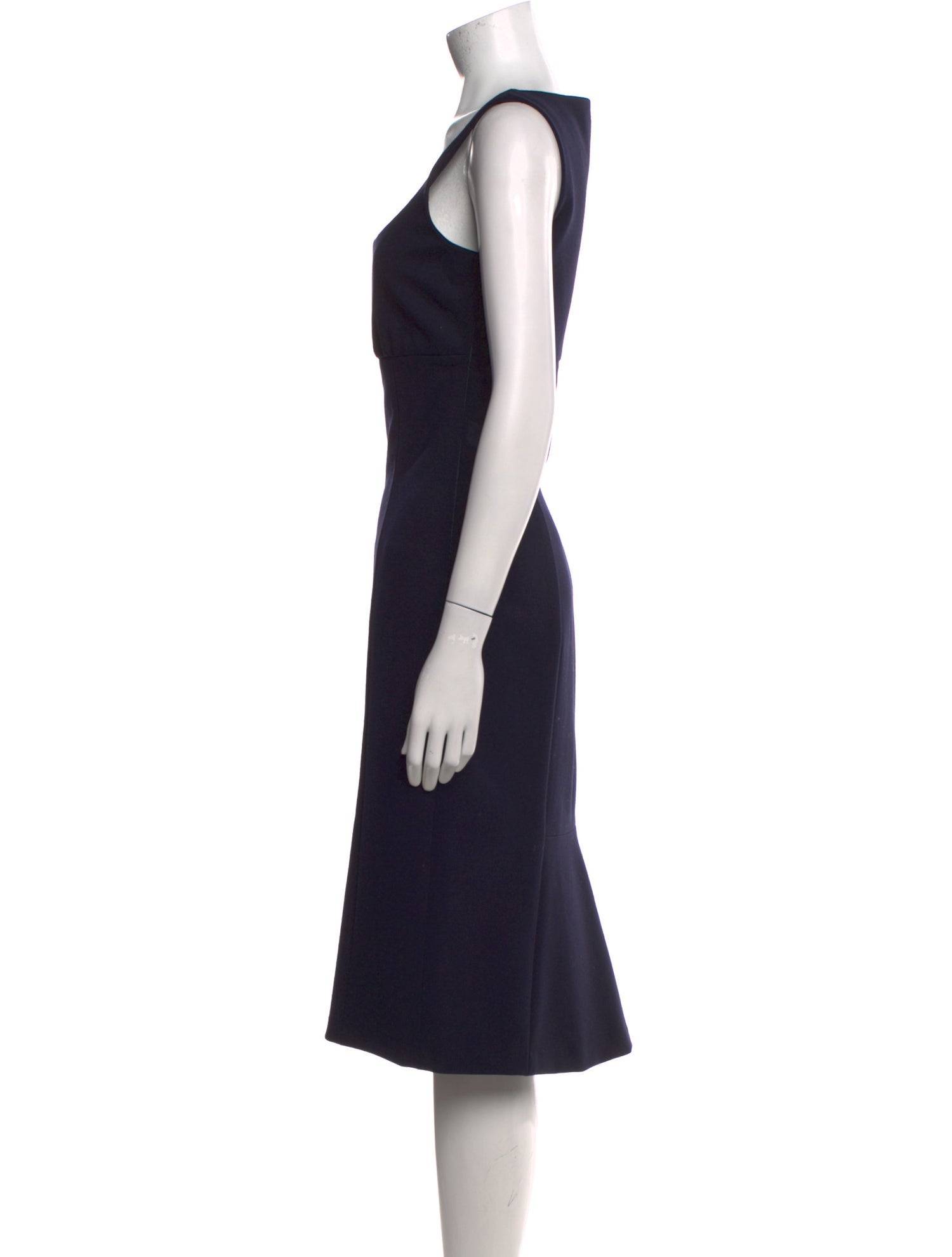 Ralph Lauren Black Label Wool Midi Length Dress