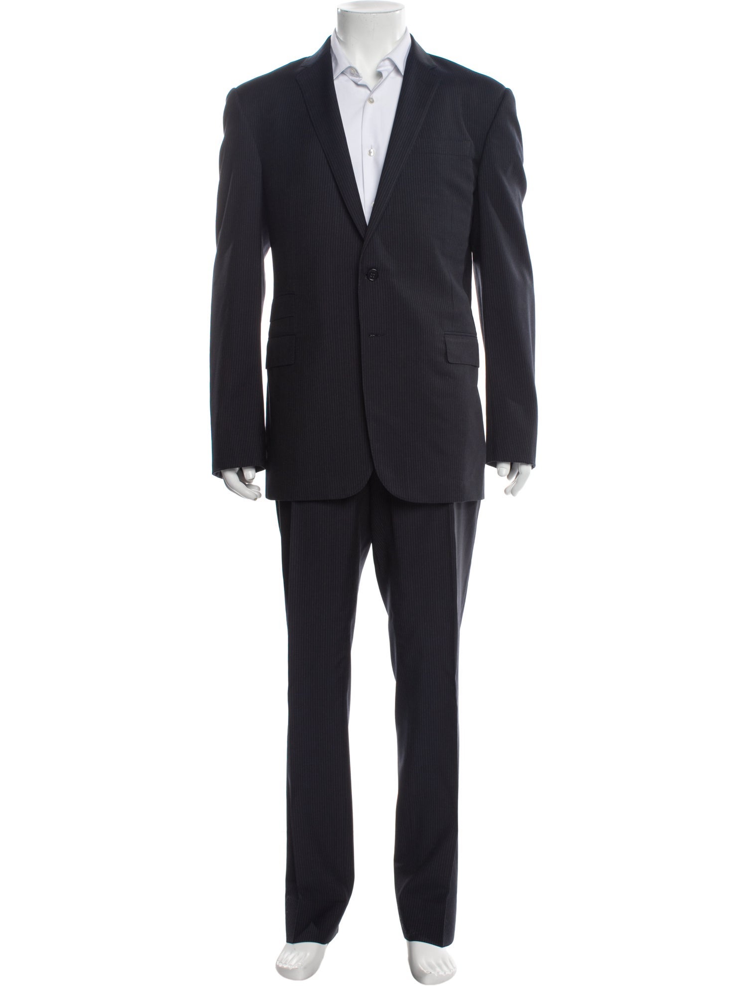 Ralph Lauren Black Label Wool Striped Two-Piece Blazer