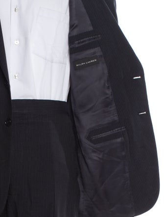 Ralph Lauren Black Label Wool Striped Two-Piece Blazer