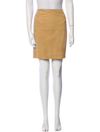 Ralph Lauren Black Label Suede Mini Skirt