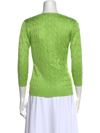 Ralph Lauren Black Label Silk V-Neck Sweater