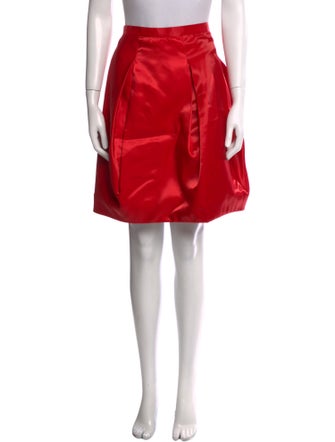 Ralph Lauren Black Label Silk Knee-Length Skirt